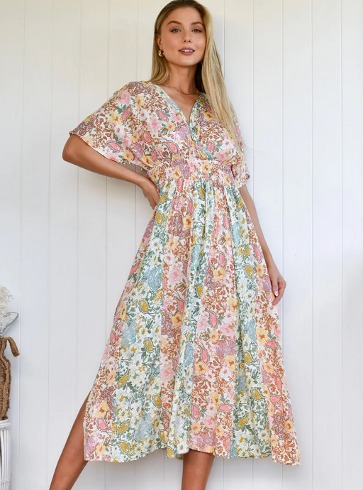 Summer Holiday Dress - Boho Multi Floral