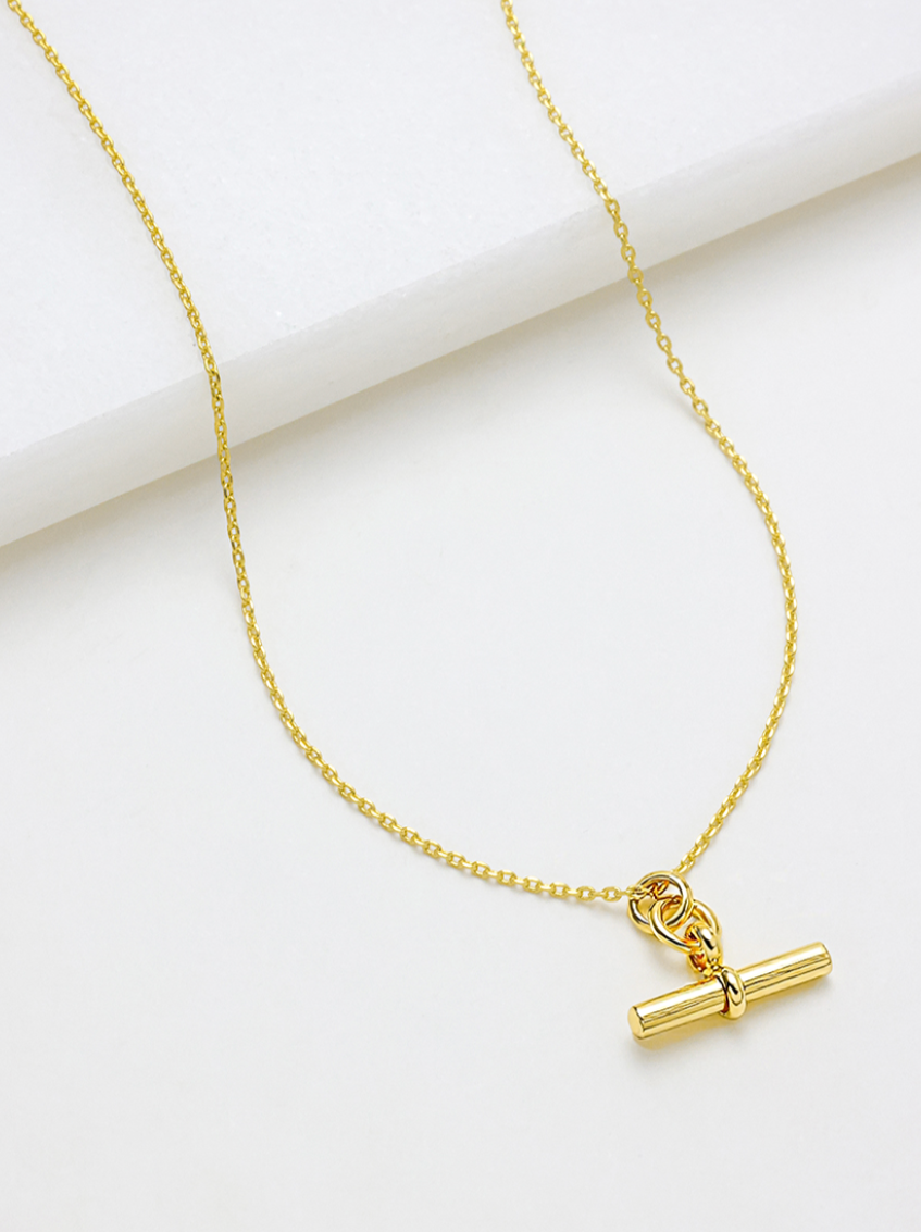 Zafino 18K Gold Plated Ocean Mini Necklace - Winnie Mini Fob