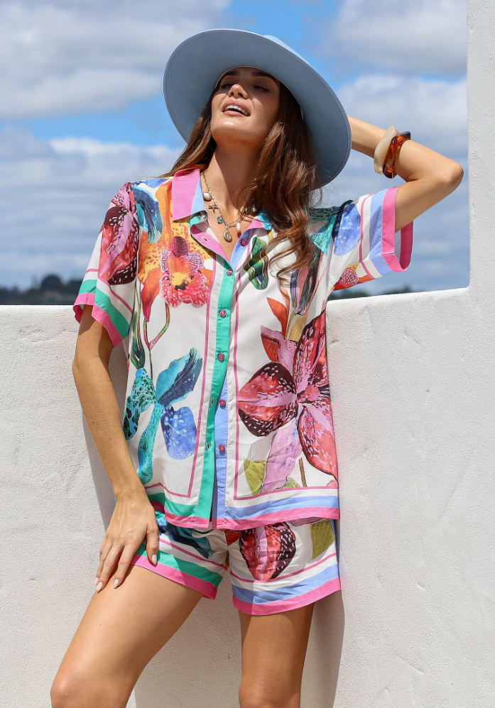 Rayon Orchid Set - Floral