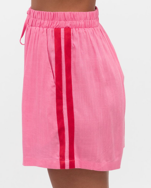 Best seller - Stripe Side detail Shorts - Pink and Red