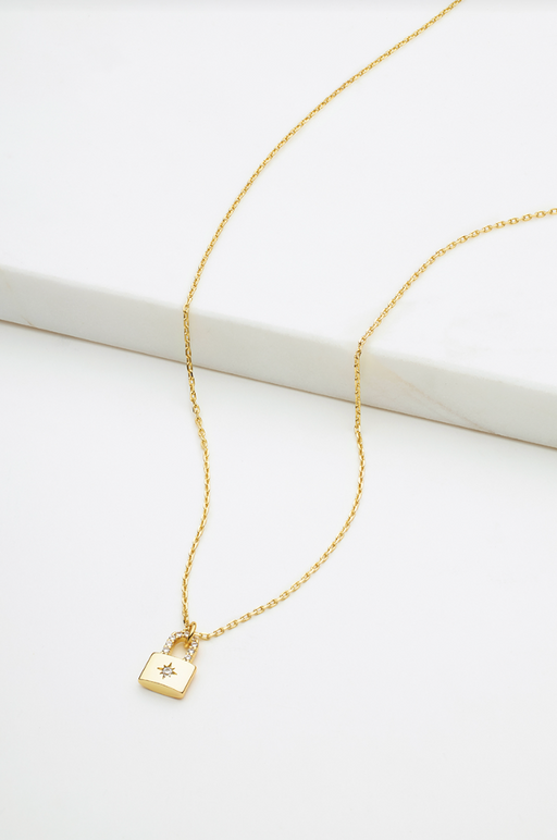 Zafino 18K Plated Locket Mini Necklace - Gold