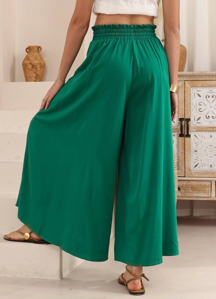 Palazzo Pants - Forrest Green