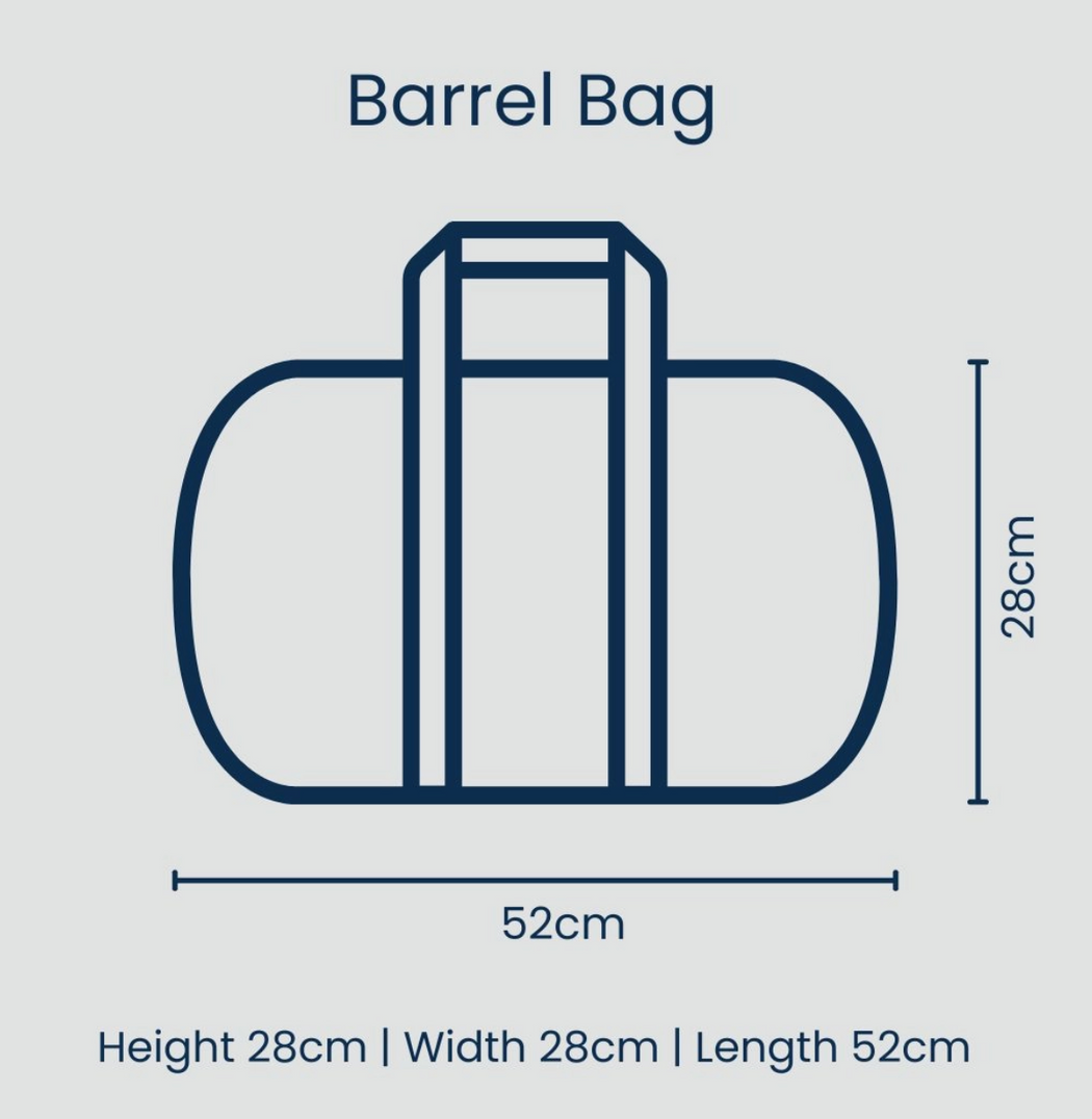 NEW PRODUCT - Project Ten Barrel Bag – Rugby Stripe