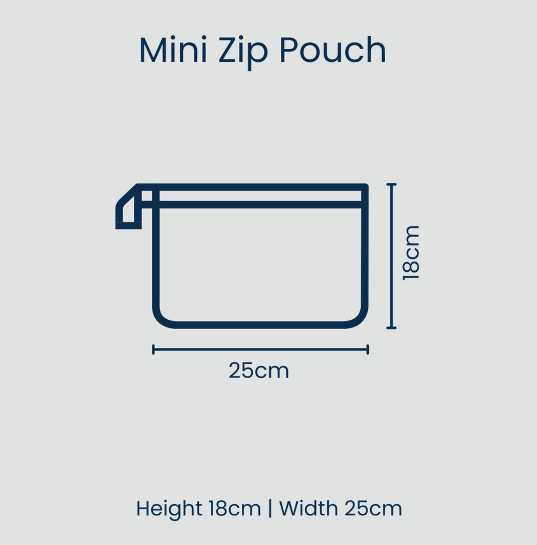 NEW Project Ten Clear Zip Pouch Bundle (x3 Sizes) – Green