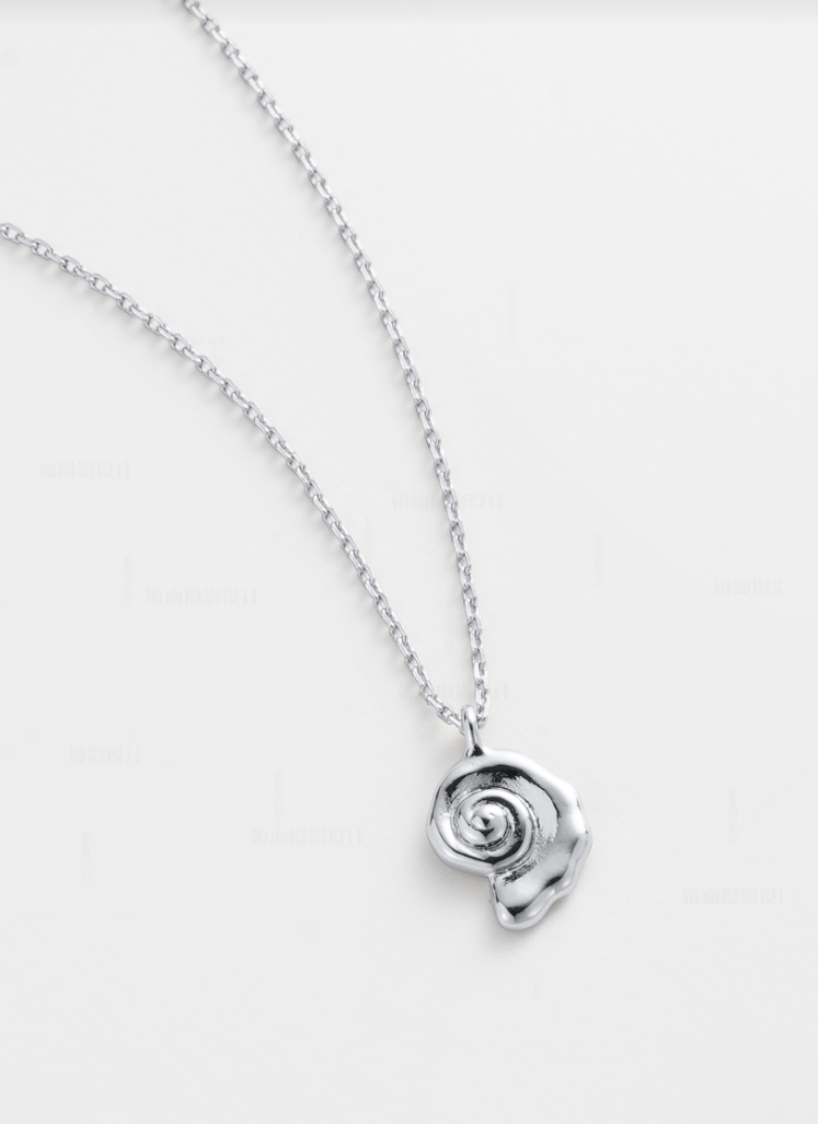 Zafino Rhodium Plated Shelly Mini Necklace - silver