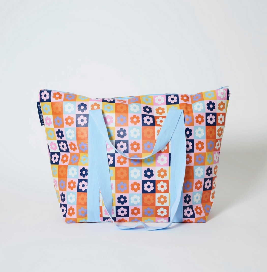 Project Ten Zip Tote Bag - Square Garden
