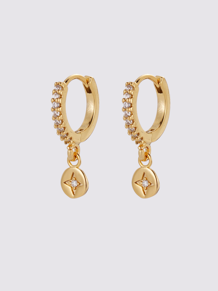 Zafino 18K Gold Plated Holly Hoop