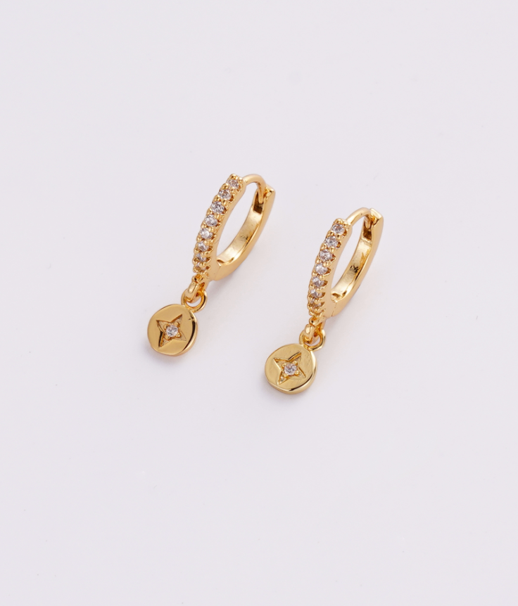Zafino 18K Gold Plated Holly Hoop