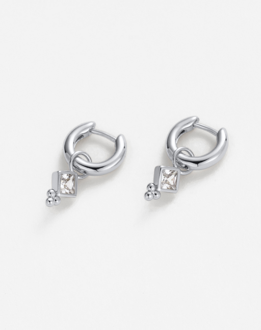 Zafino 18K Rhodium Plated Mabel Small Hoop