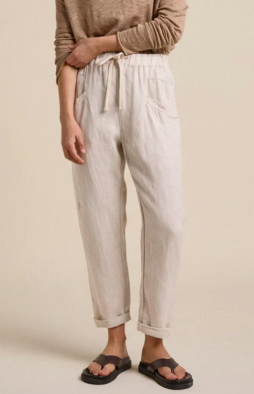 Little Lies Luxe Linen Jogger Pants - Natural