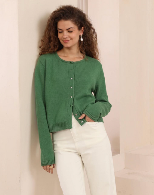 Cotton Cardi  - Green