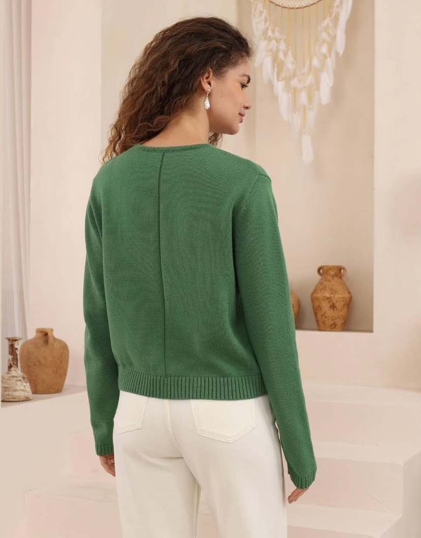 Cotton Cardi  - Green