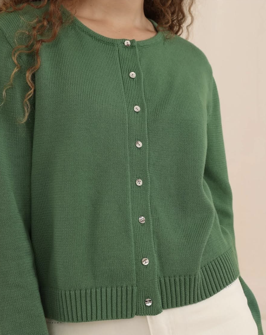 Cotton Cardi  - Green
