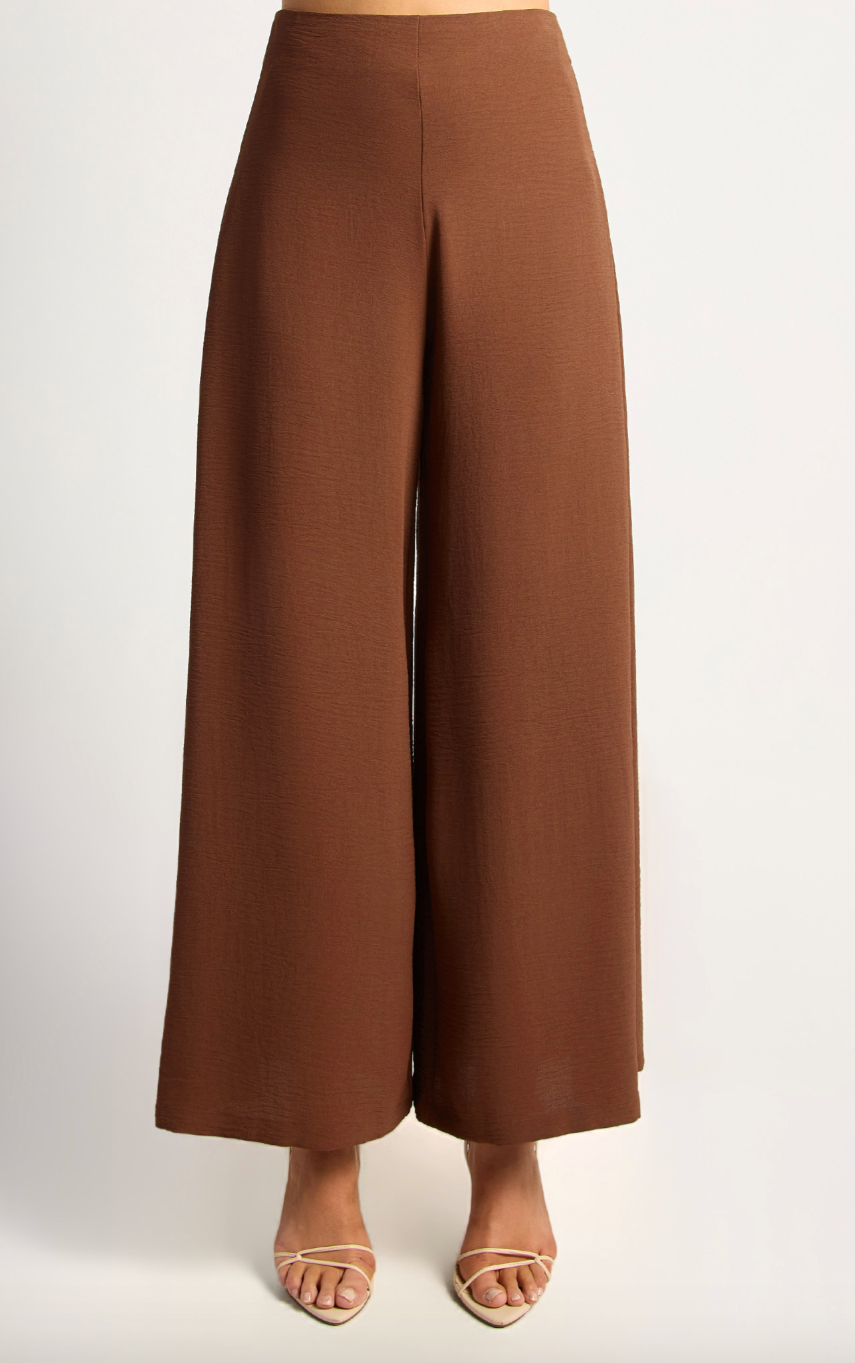 Wide leg Dress Pants - Chocolate