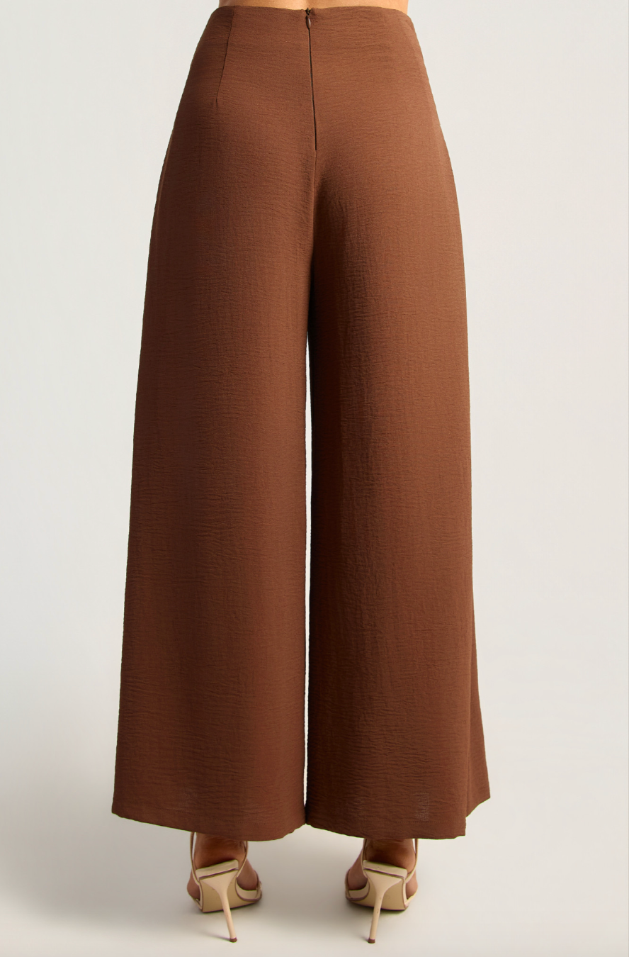 Wide leg Dress Pants - Chocolate