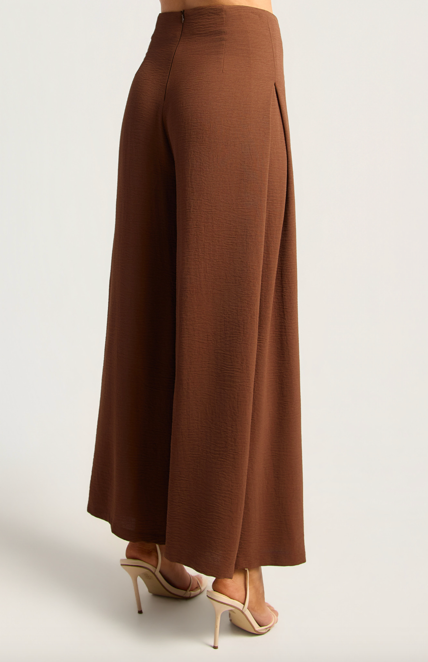 Wide leg Dress Pants - Chocolate
