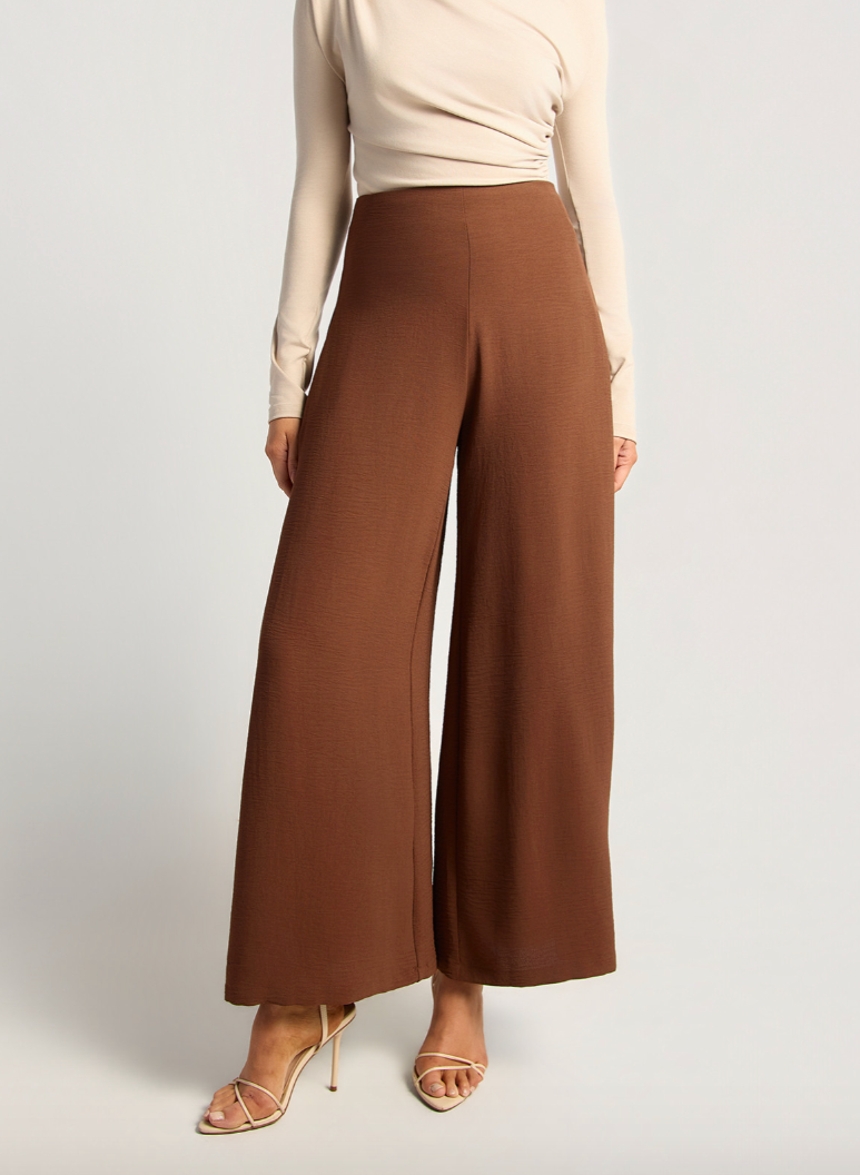 Wide leg Dress Pants - Chocolate