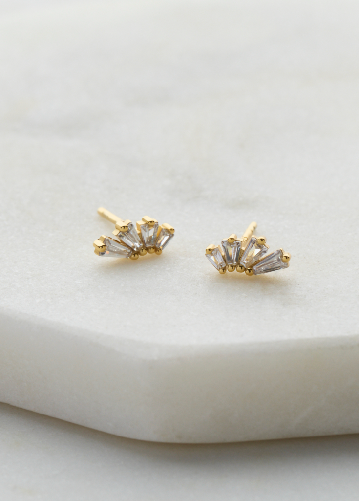 Zafino 18K Gold Plated Stud - Rue