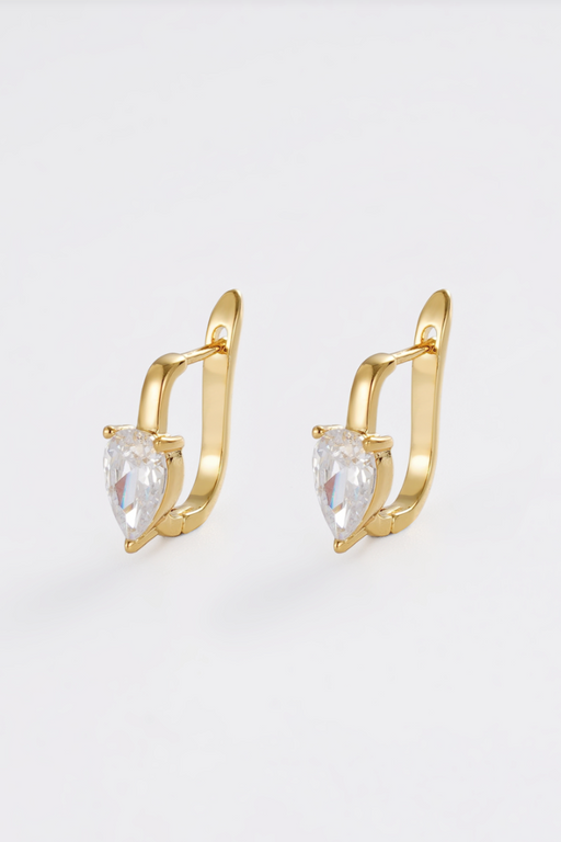 Zafino 18K Gold Plated LuLu Crystal Huggie