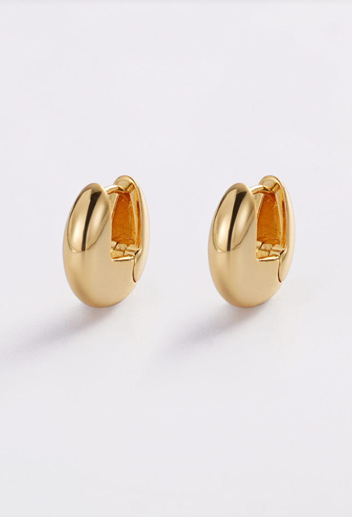 Zafino 18K Gold Plated Carrie Medium Hoop