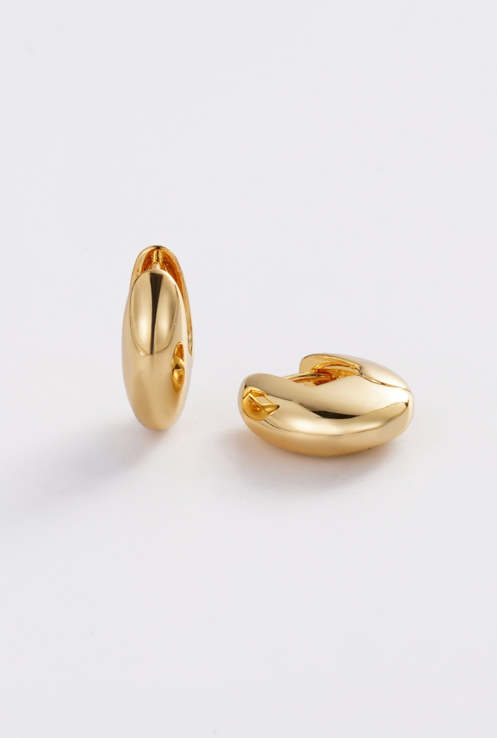 Zafino 18K Gold Plated Carrie Medium Hoop