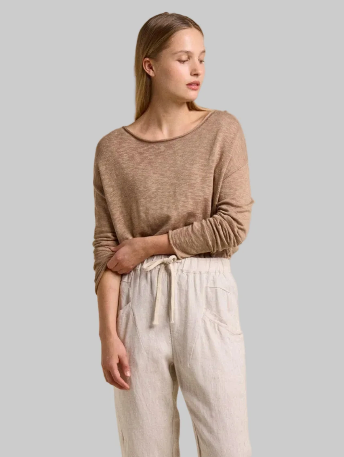 Little Lies Nellie Knit - Taupe