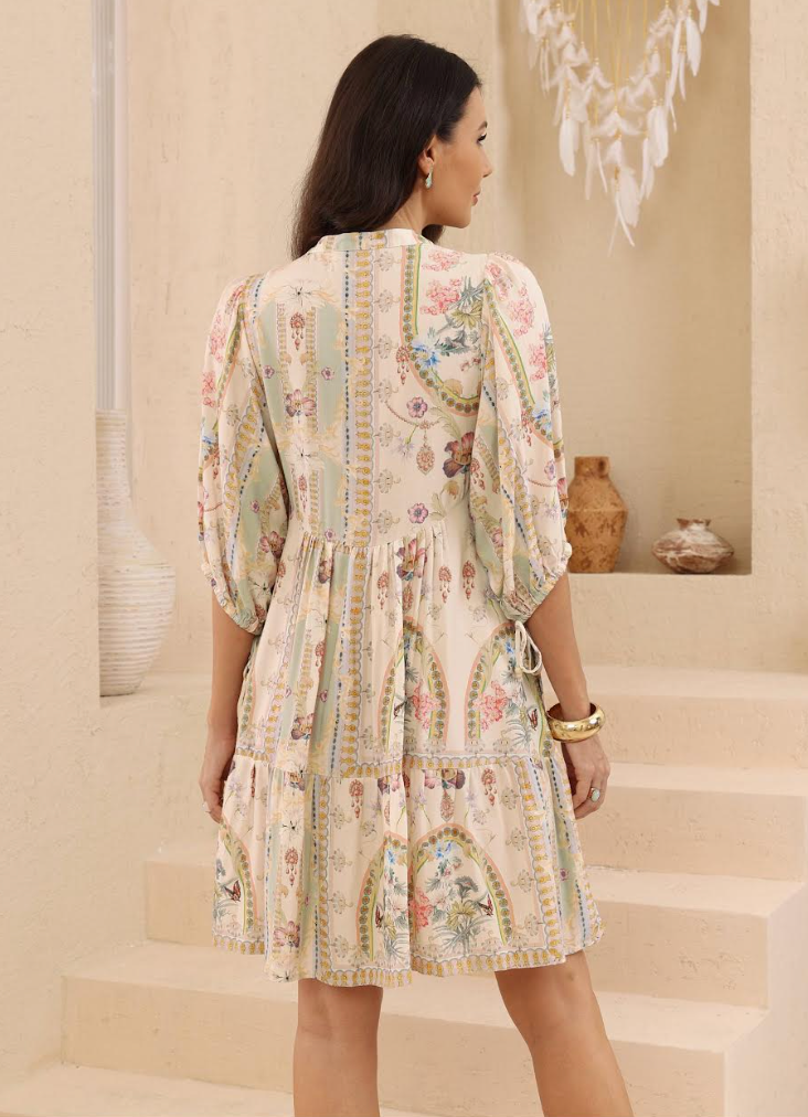 Sienna Babydoll Dress - Multi Floral