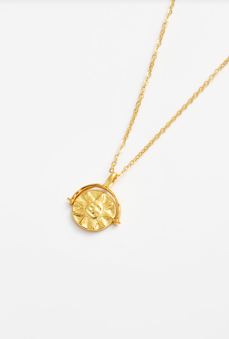 Zafino 18K Gold Plated Luna Pendant Necklace