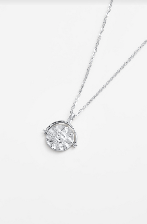 Zafino Silver Plated Luna Pendant Necklace