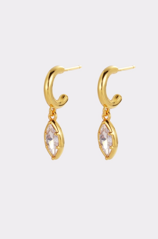 Zafino 18K Gold Plated Eden Crystal Hoop