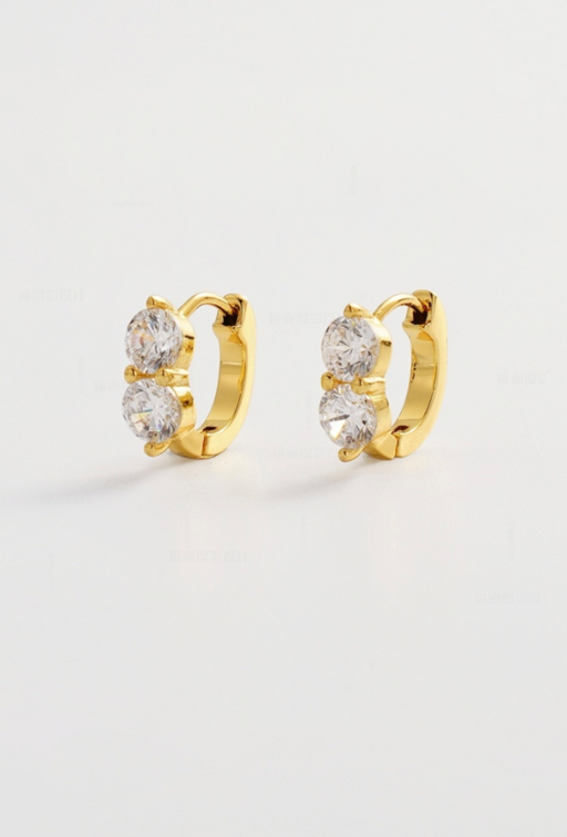 Zafino 18K Gold Plated Zoe Huggie