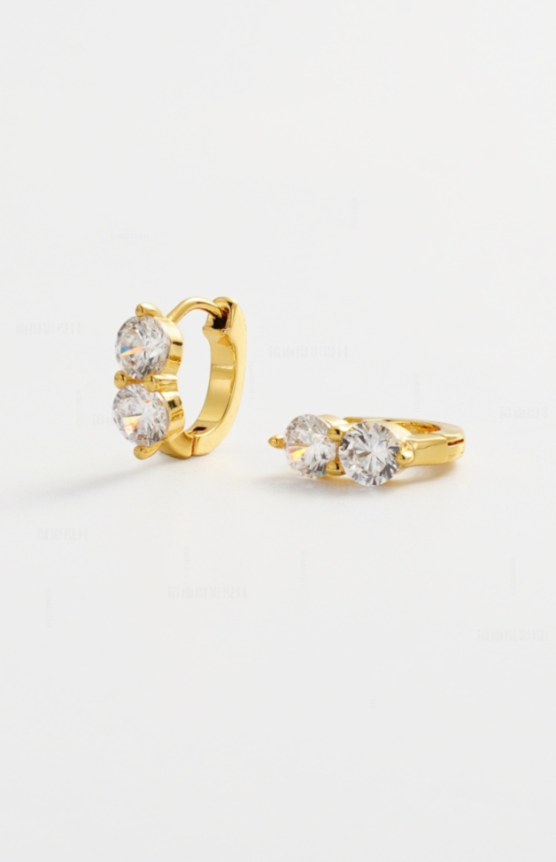 Zafino 18K Gold Plated Zoe Huggie