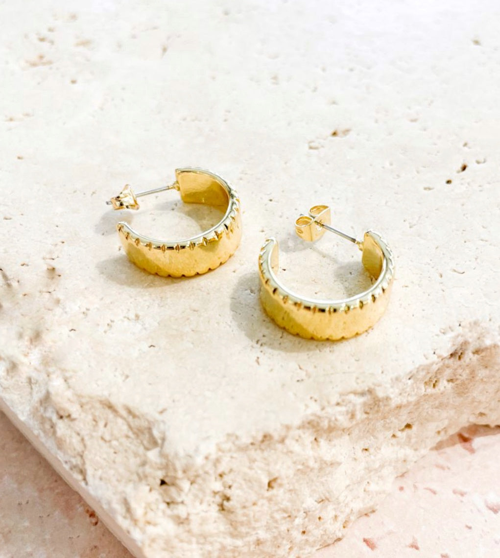 18K Gold Plated Hoops