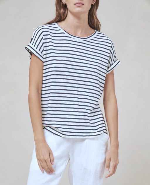 Little Lies Oscar Tee - Navy Stripe