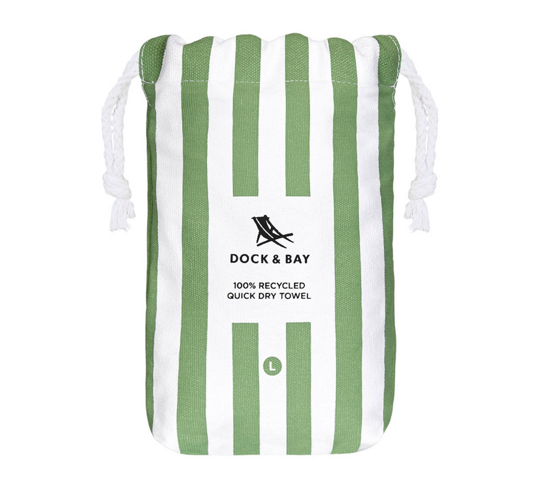 Dock & Bay 100% Recycled Towel - Cayman Khaki L - 160cm x 80cm
