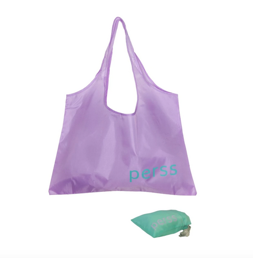Perss Foldable, Reusable, Recycled shopping Bag by Porter Green - Naoshima Lilac