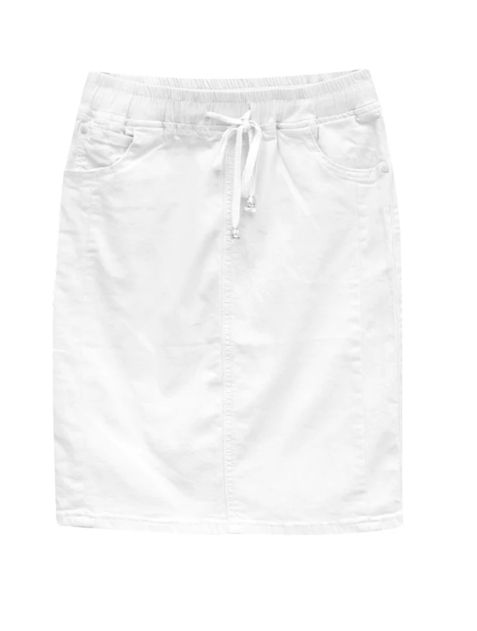 Jogger Skirt - White