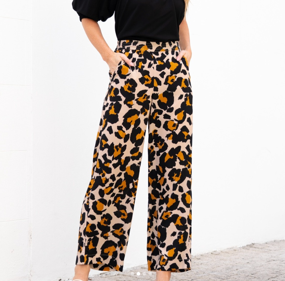 Leopard Resort Pants - Leopard Print