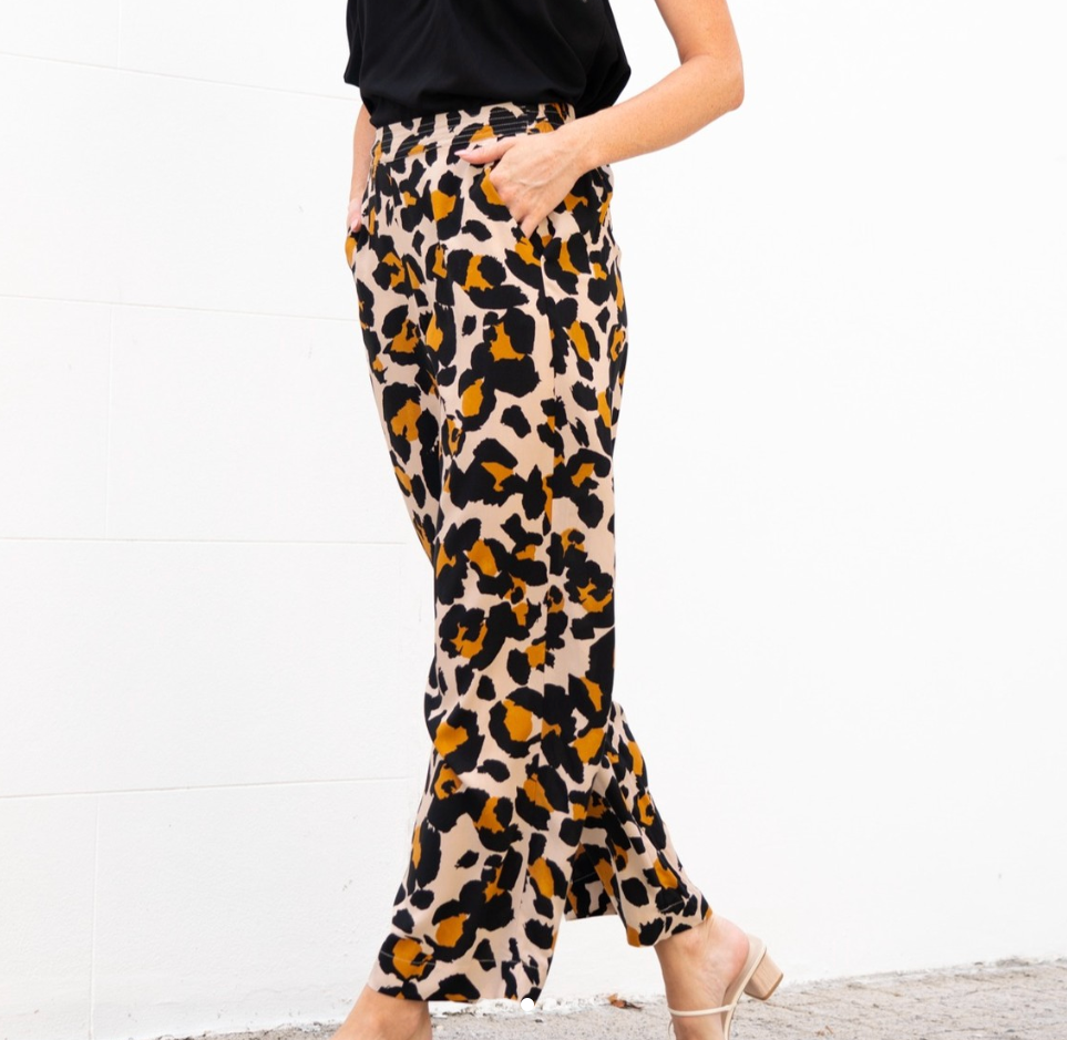 Leopard Resort Pants - Leopard Print